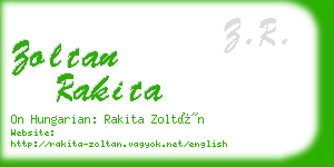 zoltan rakita business card
